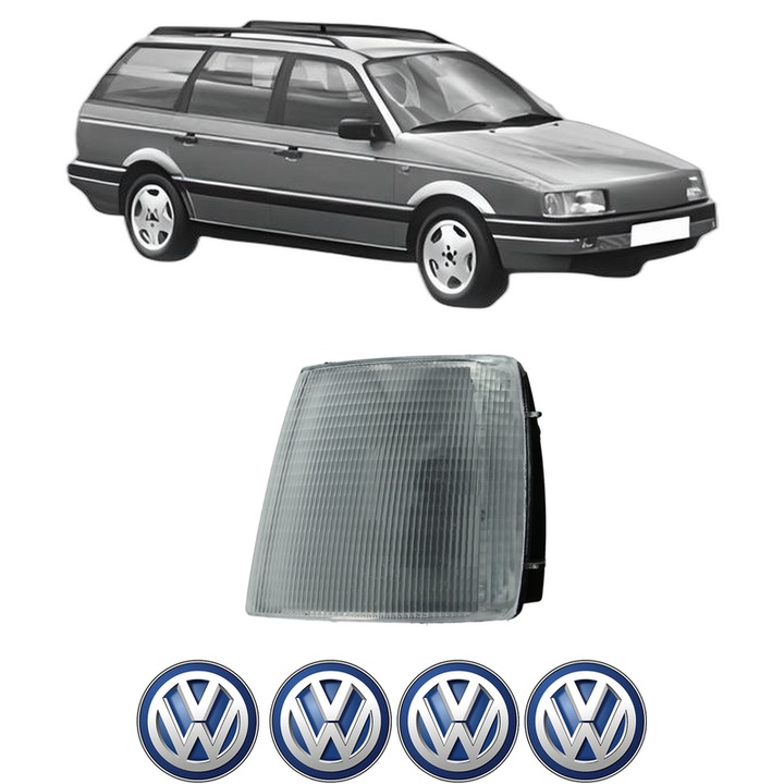 Semnalizator Fata Stanga Volkswagen PASSAT B3/B4 Variant (3A5, 35I) din 1988-1997, Auto, Depo, 4 Stickere auto cu Volkswagen