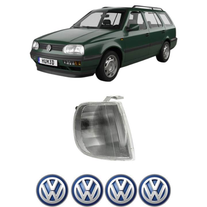 Semnalizator Fata Dreapta Volkswagen POLO Van Estate Van (6V5) din 1995-2001, Auto, Depo, 4 Stickere auto cu Volkswagen