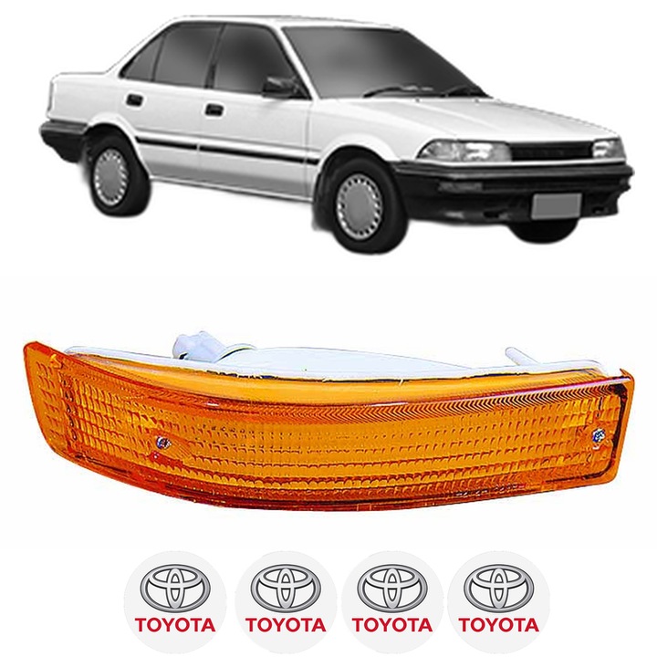 Semnalizator Fata Stanga TOYOTA COROLLA Coupe (_E9_) din 1987-1992, Auto, Depo, 4 Stickere auto cu TOYOTA