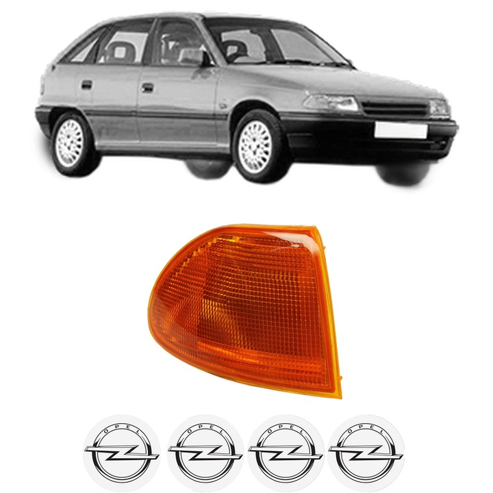 Semnalizator Fata Dreapta OPEL ASTRA F Saloon (T92) din 1991-1998, Auto, Depo, 4 Stickere auto cu OPEL