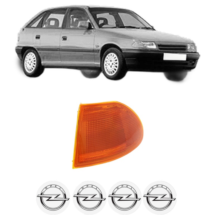 Semnalizator Fata Stanga OPEL ASTRA F Saloon (T92) din 1991-1998, Auto, Depo, 4 Stickere auto cu OPEL