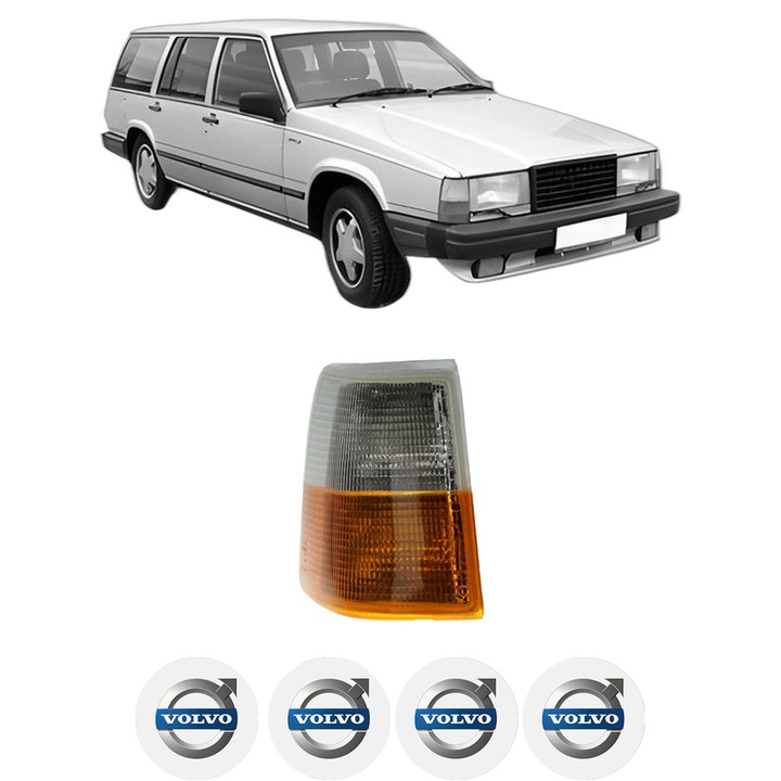 Semnalizator Fata Dreapta VOLVO 740 Kombi (745) din 1985-1992, Auto, Depo, 4 Stickere auto cu VOLVO