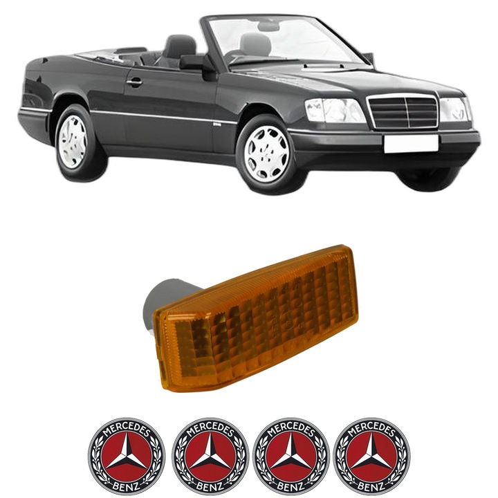 Semnalizator Partea Dreapta / Stanga MERCEDES-BENZ 124 Convertible (A124) din 1992-1993, Auto, Depo, 4 Stickere auto cu MERCEDES-BENZ