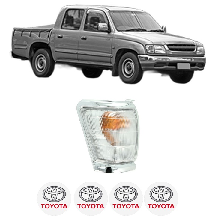 Semnalizator Fata Dreapta TOYOTA HILUX VI Pickup (_N1_) din 1997-2005, Auto, Depo, 4 Stickere auto cu TOYOTA