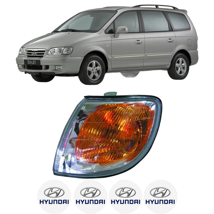 Semnalizator Fata Stanga HYUNDAI TRAJET (FO) din 2000-2008, Auto, Depo, 4 Stickere auto cu HYUNDAI
