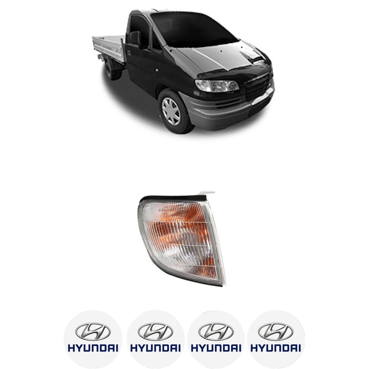 Semnalizator Fata Dreapta HYUNDAI H-1 Platform/Chassis din 2000-2006, Auto, Depo, 4 Stickere auto cu HYUNDAI
