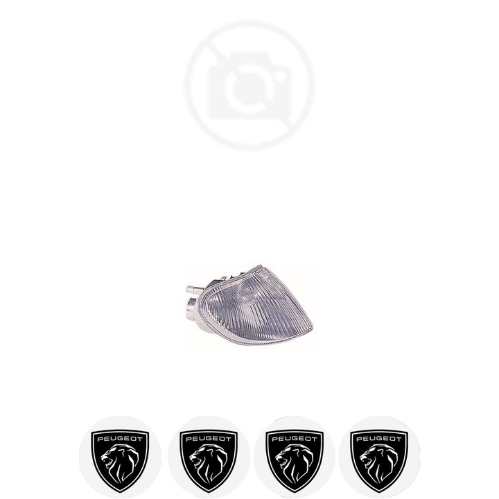 Semnalizator Fata Dreapta PEUGEOT PARTNER din 1996-2023, Auto, Depo, 4 Stickere auto cu PEUGEOT