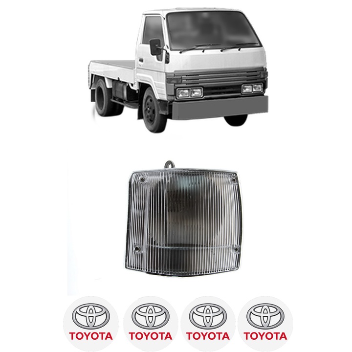 Semnalizator Fata Stanga TOYOTA DYNA 200 Platform/Chassis din 1995-2002, Auto, Depo, 4 Stickere auto cu TOYOTA