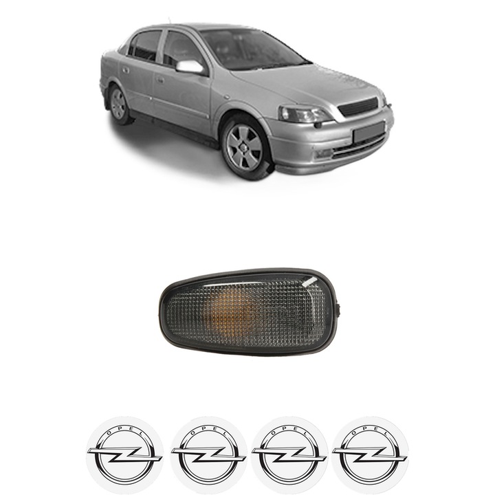 Semnalizator Partea Dreapta / Stanga OPEL ASTRA G CLASSIC Saloon (T98) din 2004-2009, Auto, Depo, 4 Stickere auto cu OPEL
