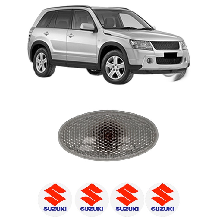 Semnalizator Partea Dreapta / Stanga SUZUKI GRAND VITARA II (JT, TE, TD) din 2005-2015, Auto, Depo, 4 Stickere auto cu SUZUKI