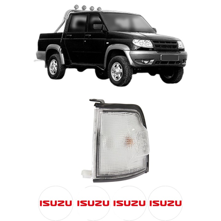 Semnalizator Fata Stanga ISUZU PICKUP din 1987-1996, Auto, Depo, 4 Stickere auto cu ISUZU