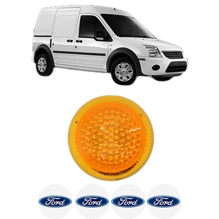 Semnalizator Partea Dreapta / Stanga FORD TRANSIT CONNECT (P65_, P70_, P80_) din 2002-2013, Auto, Depo, 4 Stickere auto cu FORD