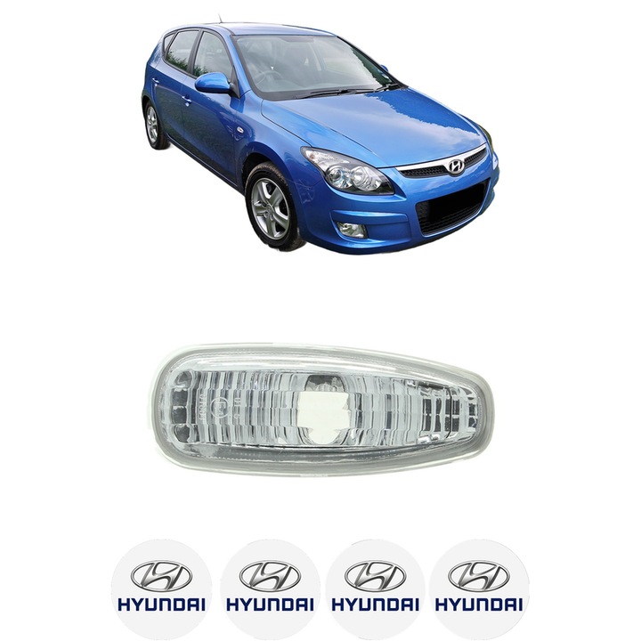 Semnalizator Partea Dreapta / Stanga HYUNDAI i30 (FD) din 2007-2011, Auto, Depo, 4 Stickere auto cu HYUNDAI