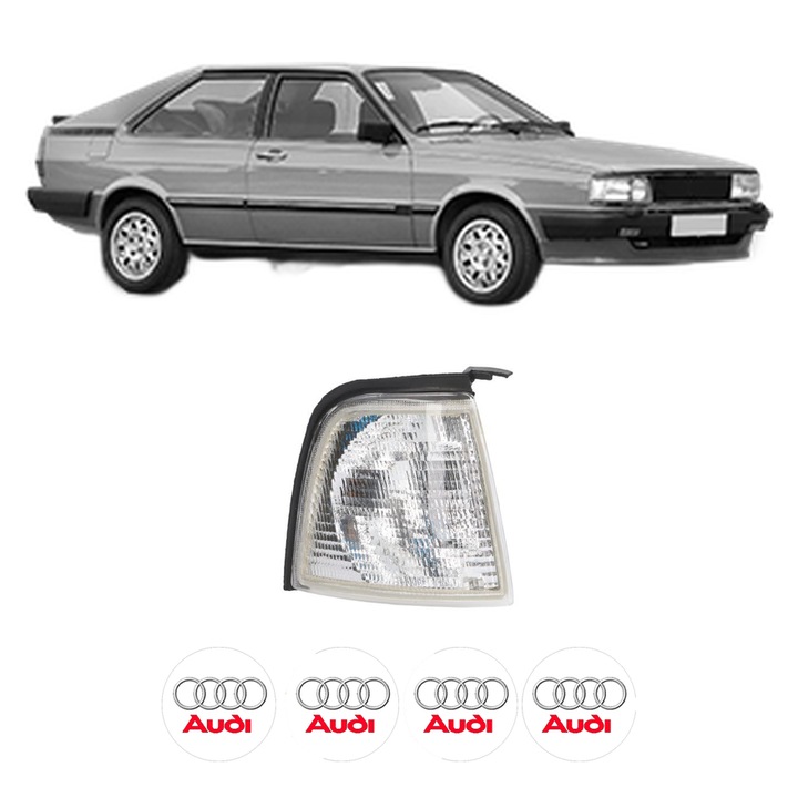Semnalizator Fata Dreapta AUDI COUPE B2 (81, 855, 856) din 1980-1988, Auto, Depo, 4 Stickere auto cu AUDI