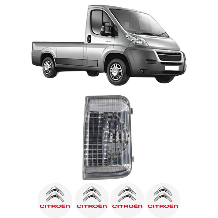 Semnalizator Partea Dreapta CITROEN JUMPER II Platform/Chassis din 2006-2023, Auto, Depo, 4 Stickere auto cu CITROEN
