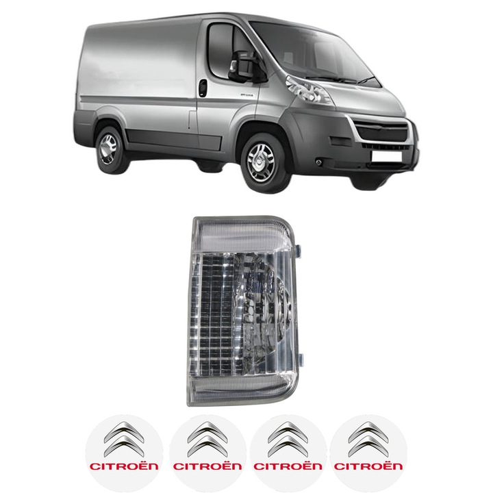 Semnalizator Partea Dreapta CITROEN JUMPER II Van din 2006-2023, Auto, Depo, 4 Stickere auto cu CITROEN