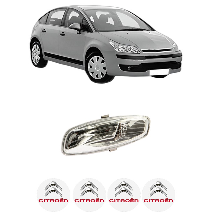 Semnalizator Partea Stanga CITROEN C4 I (LC_) din 2004-2012, Auto, Depo, 4 Stickere auto cu CITROEN