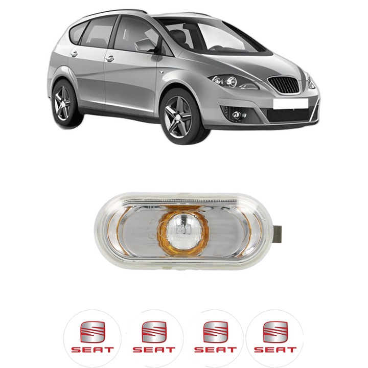 Semnalizator Partea Dreapta / Stanga SEAT ALTEA XL (5P5, 5P8) din 2006-2015, Auto, Depo, 4 Stickere auto cu SEAT