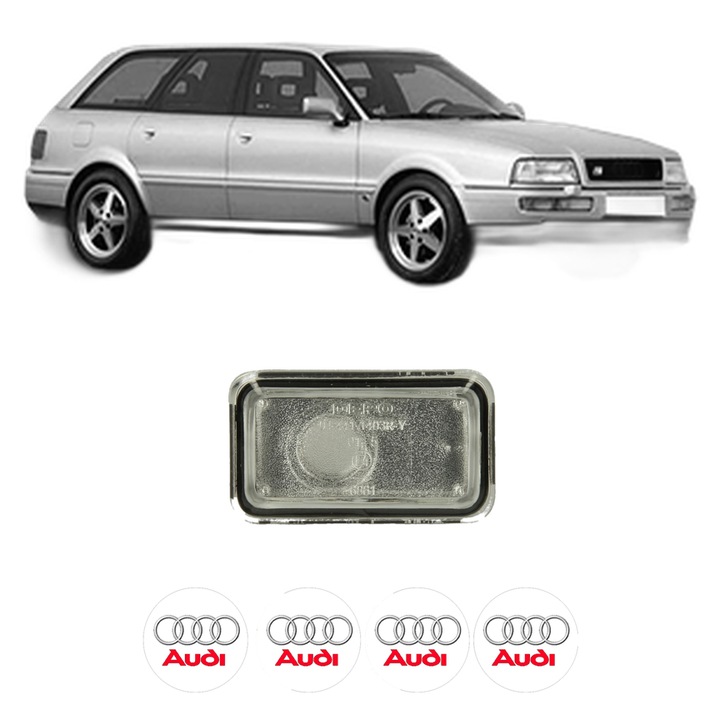 Semnalizator Partea Dreapta AUDI 80 B4 Avant (8C5) din 1991-1996, Auto, Depo, 4 Stickere auto cu AUDI