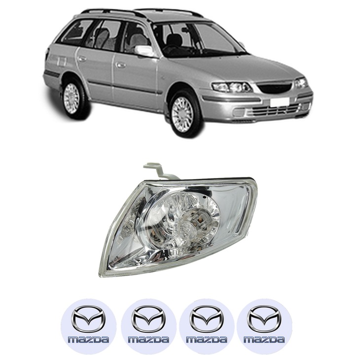 Semnalizator Fata Stanga MAZDA 626 V Station Wagon (GW) din 1998-2002, Auto, Depo, 4 Stickere auto cu MAZDA