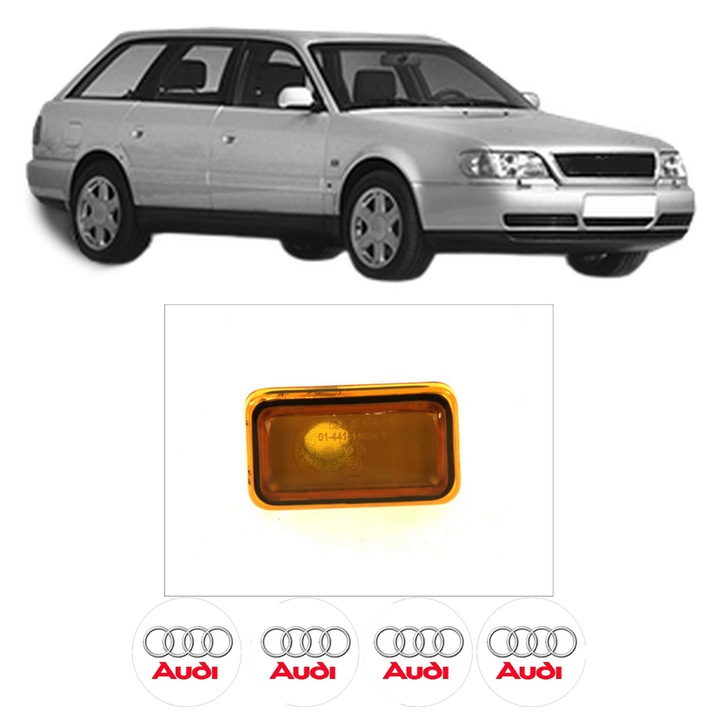 Semnalizator Partea Stanga AUDI A6 C4 Avant (4A5) din 1994-1997, Auto, Depo, 4 Stickere auto cu AUDI