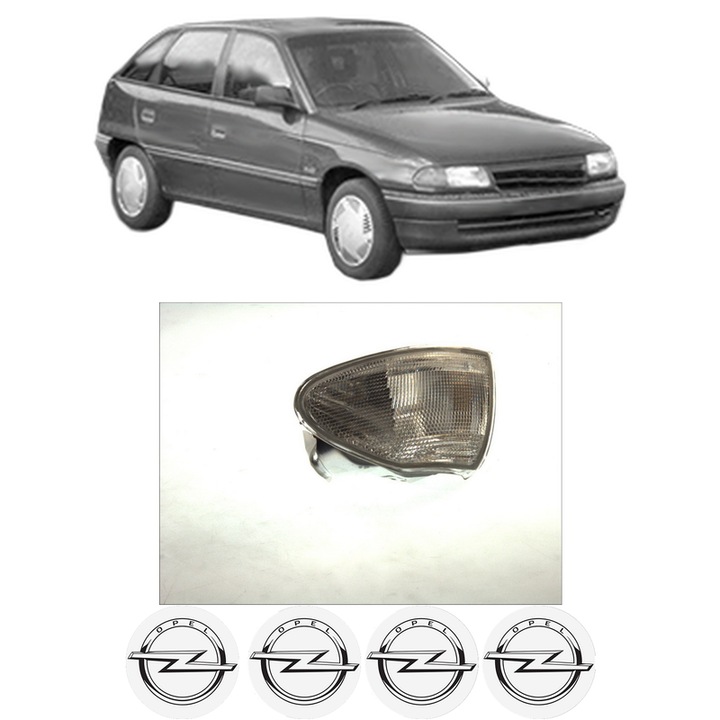 Semnalizator Fata Stanga OPEL ASTRA F CLASSIC Hatchback (T92) din 1998-2002, Auto, Depo, 4 Stickere auto cu OPEL
