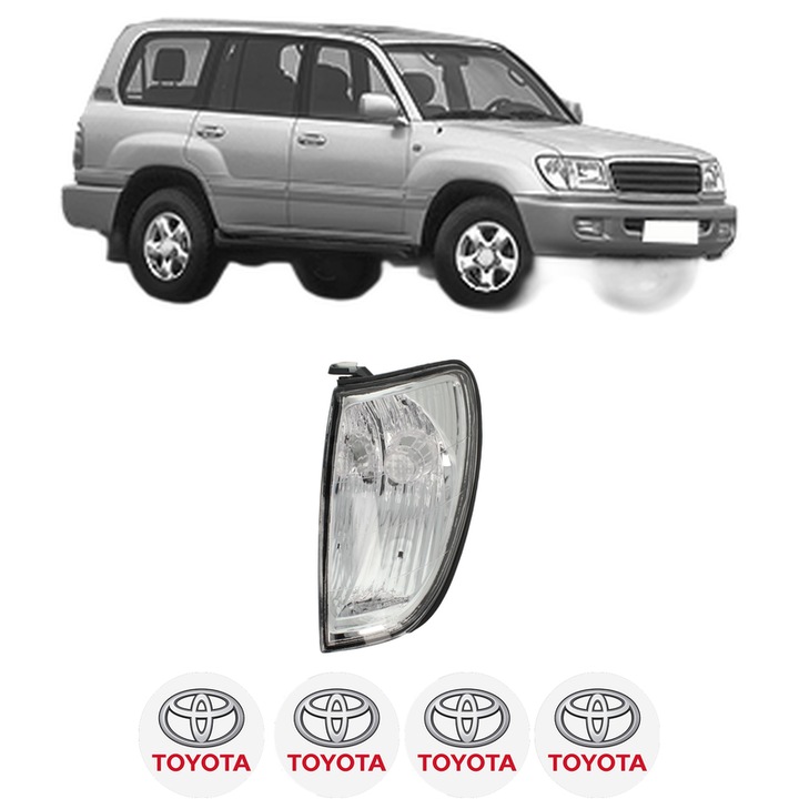 Semnalizator Fata Stanga TOYOTA LAND CRUISER 100 (_J1_) din 1998-2007, Auto, Depo, 4 Stickere auto cu TOYOTA
