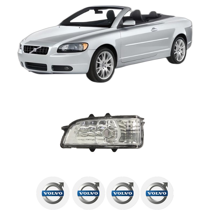 Indicator oglinda Partea Stanga VOLVO C70 II Convertible (542) din 2006-2013, Auto, Blic, 4 Stickere auto cu VOLVO