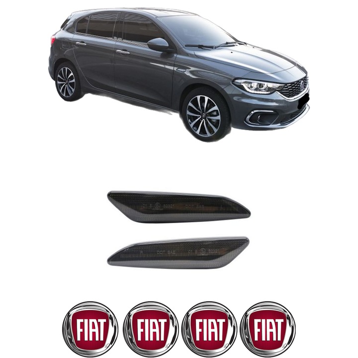 Semnalizator Partea Dreapta / Stanga FIAT TIPO Hatchback (356_, 357_) din 2016-2020, Auto, Blic, 4 Stickere auto cu FIAT