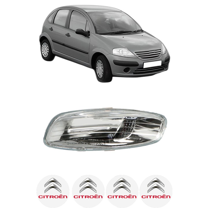 Indicator oglinda Partea Stanga CITROEN C3 I (FC_, FN_) din 2002-2012, Auto, Blic, 4 Stickere auto cu CITROEN