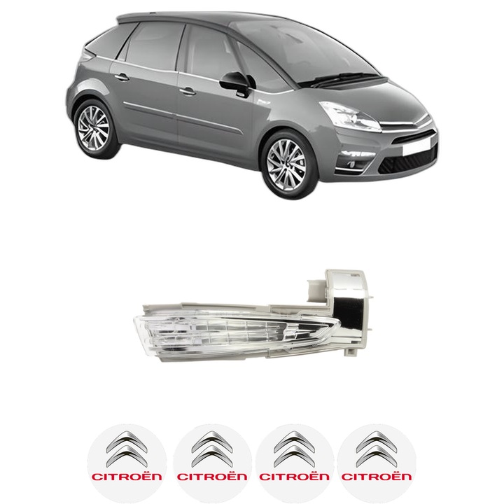 Indicator oglinda Partea Dreapta CITROEN C4 PICASSO I MPV (UD_) din 2006-2013, Auto, Blic, 4 Stickere auto cu CITROEN