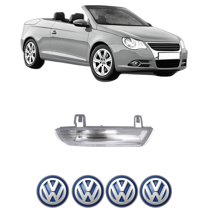Indicator oglinda ParteaOglinda Dreapta Volkswagen EOS (1F7, 1F8) din 2006-2015, Auto, Blic, 4 Stickere auto cu Volkswagen