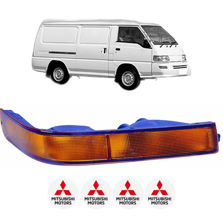 Semnalizator Fata Dreapta MITSUBISHI L 300 III Van (P0_V, P1_V, P2_V) din 1986-2006, Auto, Depo, 4 Stickere auto cu MITSUBISHI