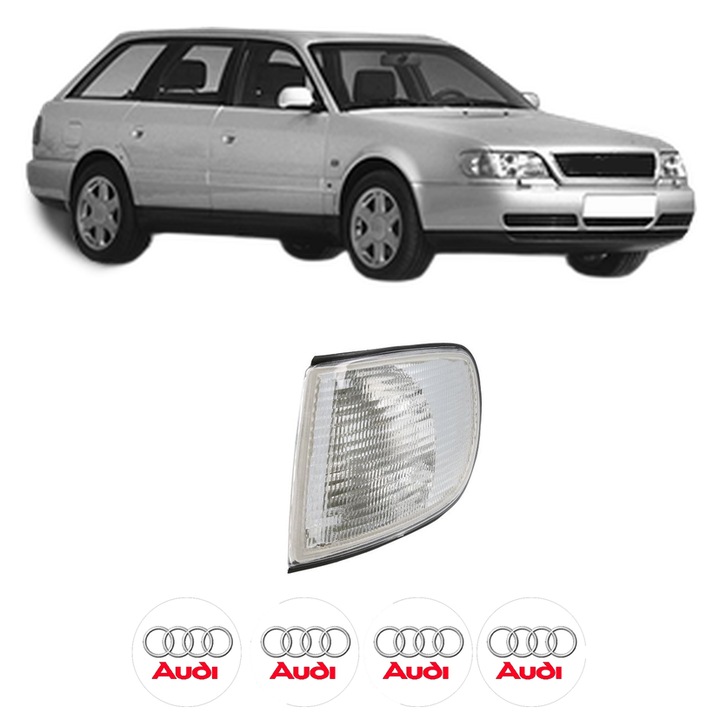 Semnalizator Fata Stanga AUDI A6 C4 Avant (4A5) din 1994-1997, Auto, Depo, 4 Stickere auto cu AUDI