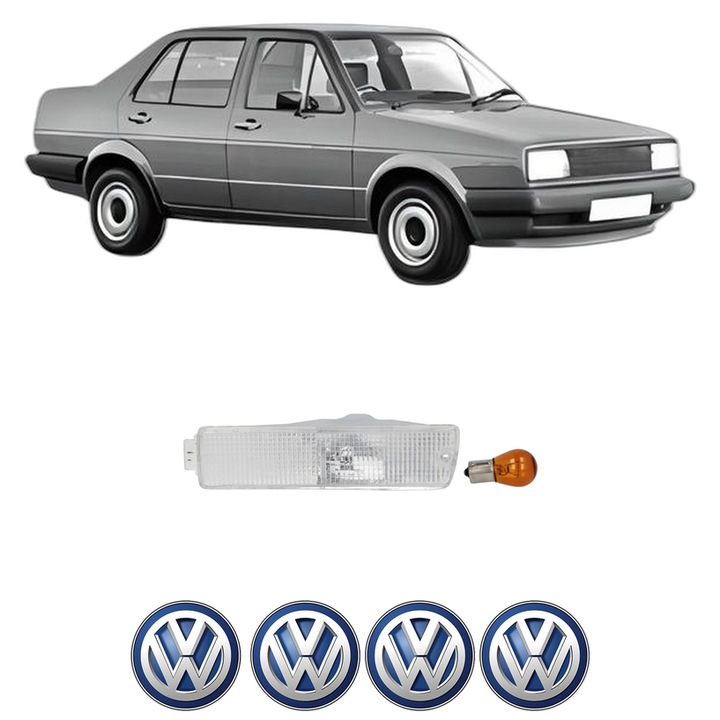 Semnalizator Fata Stanga Volkswagen JETTA II (19E, 1G2, 165) din 1984-1992, Auto, Depo, 4 Stickere auto cu Volkswagen