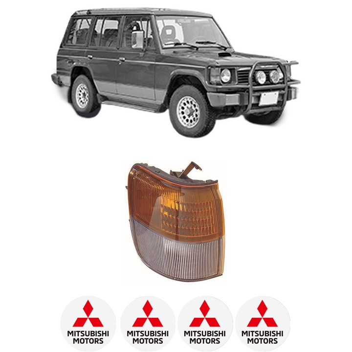 Semnalizator Fata Stanga MITSUBISHI PAJERO II (V1_, V3_) din 1991, Auto, Depo, 4 Stickere auto cu MITSUBISHI