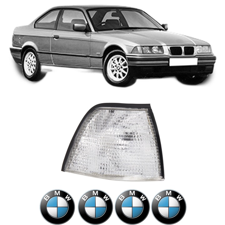 Semnalizator Fata Dreapta BMW Seria 3 (E36) din 1990-1998, Auto, Depo, 4 Stickere auto cu BMW Seria