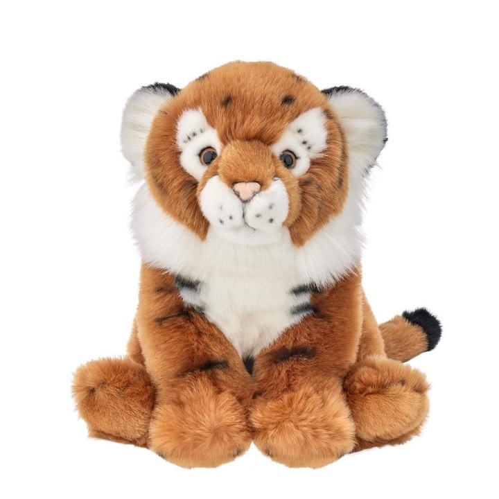 Плюшена играчка, Бепе, кафяв тигър, 25см, изработена от качествен плюш.