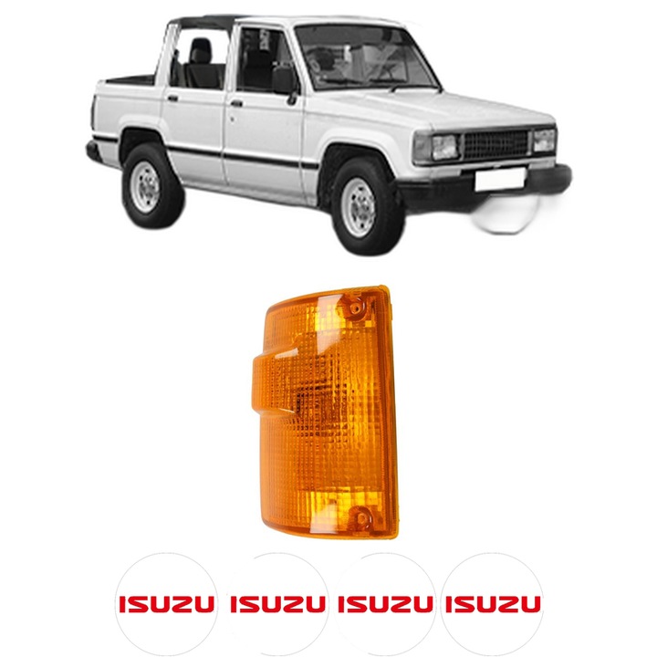 Semnalizator Fata Dreapta ISUZU TROOPER I Open Off-Road Vehicle (UBS) din 1983-1991, Auto, Depo, 4 Stickere auto cu ISUZU