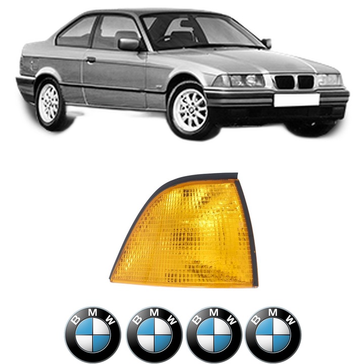 Semnalizator Fata Dreapta BMW Seria 3 (E36) din 1990-1998, Auto, Depo, 4 Stickere auto cu BMW Seria