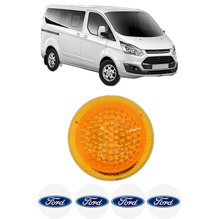 Semnalizator Partea Dreapta / Stanga FORD TRANSIT TOURNEO Bus din 1994-2014, Auto, Depo, 4 Stickere auto cu FORD