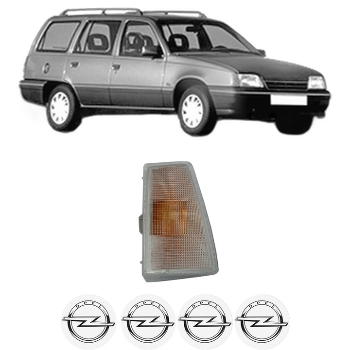 Semnalizator Fata Stanga OPEL KADETT E Estate (T85) din 1984-1991, Auto, Depo, 4 Stickere auto cu OPEL