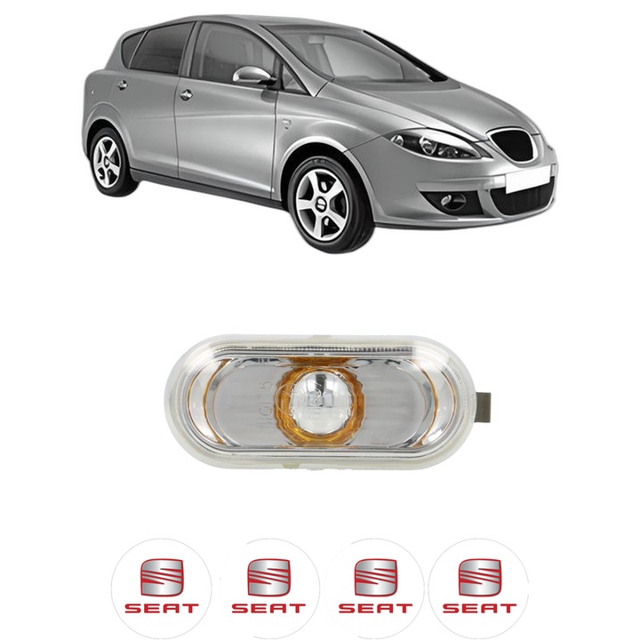 Semnalizator Partea Dreapta / Stanga SEAT TOLEDO III (5P2) din 2004-2009, Auto, Depo, 4 Stickere auto cu SEAT