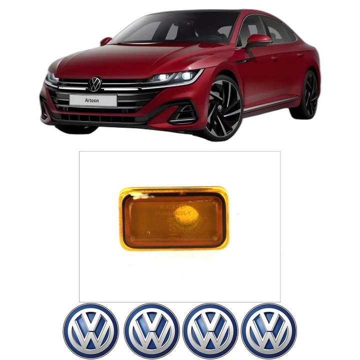Semnalizator Partea Dreapta Volkswagen ARTEON (3H7, 3H8) din 2017-2022, Auto, Depo, 4 Stickere auto cu Volkswagen