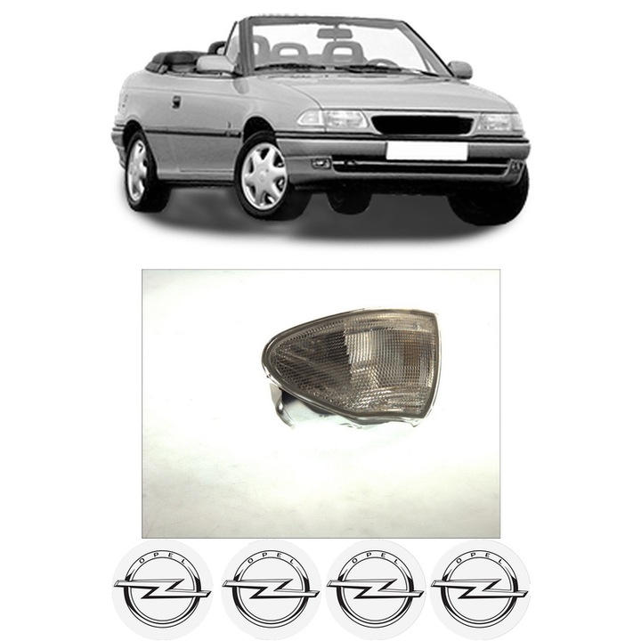 Semnalizator Fata Stanga OPEL ASTRA F Convertible (T92) din 1993-2001, Auto, Depo, 4 Stickere auto cu OPEL
