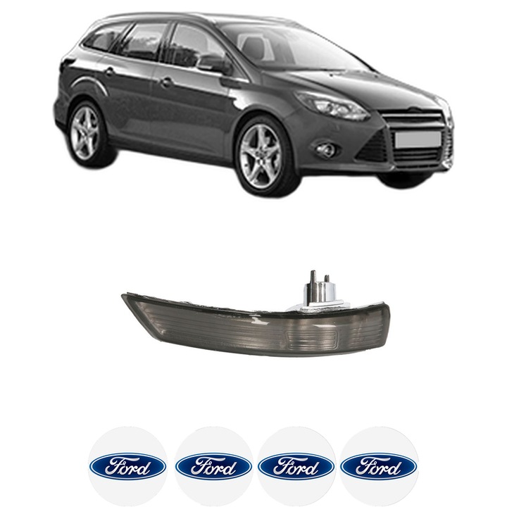 Indicator oglinda Fata Stanga FORD FOCUS III Turnier din 2010-2020, Auto, Blic, 4 Stickere auto cu FORD