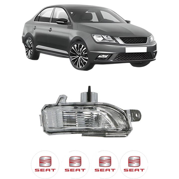 Semnalizator Partea Dreapta SEAT TOLEDO IV (KG3) din 2012-2019, Auto, Blic, 4 Stickere auto cu SEAT