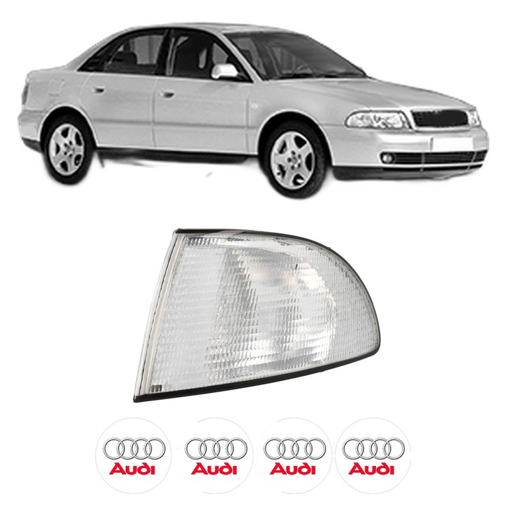 Semnalizator Fata Stanga AUDI A4 B5 (8D2) din 1994-2001, Auto, Depo, 4 Stickere auto cu AUDI