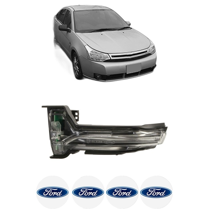 IndicatorOglinda Stanga FORD FOCUS din 1998-2021, Auto, Blic, 4 Stickere auto cu FORD
