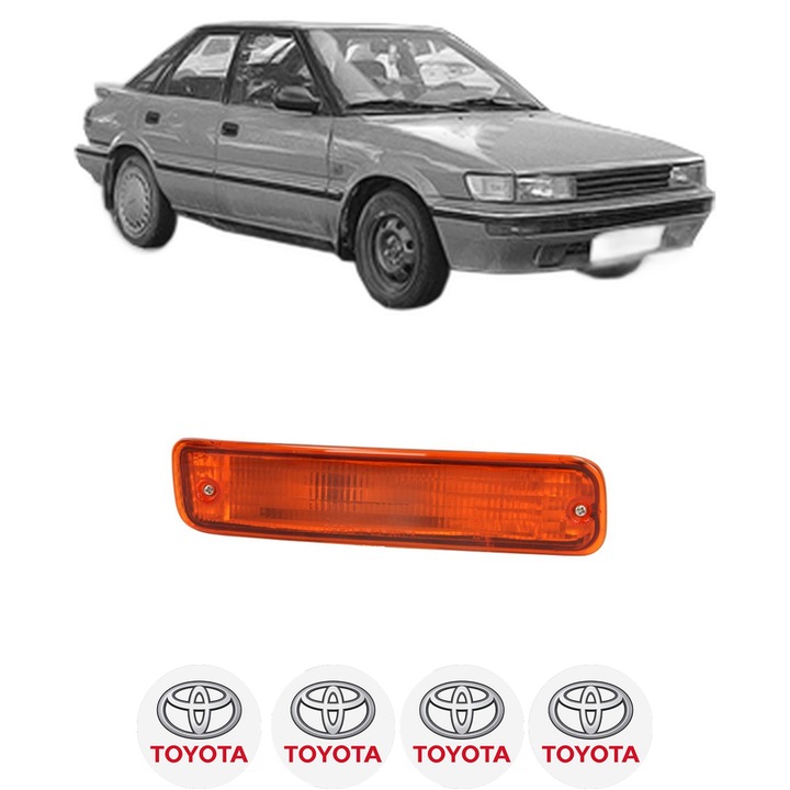Semnalizator Fata Dreapta TOYOTA COROLLA Liftback (_E9_) din 1987-1993, Auto, Depo, 4 Stickere auto cu TOYOTA